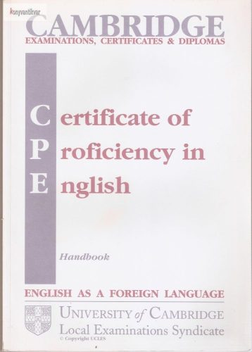 Cambridge CPE handbook