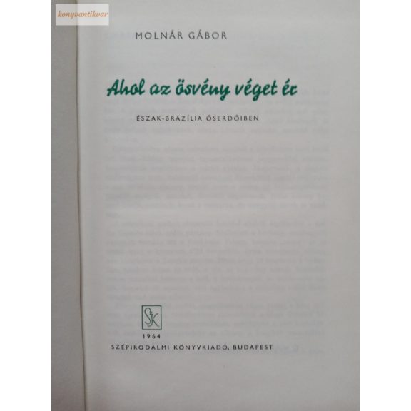 Molnár Gábor: Ahol az ösvény véget ér