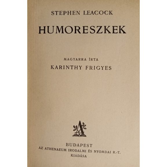 Stephen Leacock: Humoreszkek