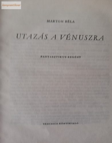 Marton Béla: Utazás a Vénuszra