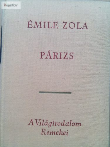 Émile Zola: Párizs