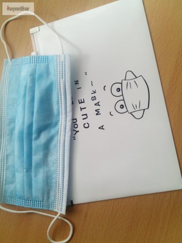 Visszazárható maszktasak fehér