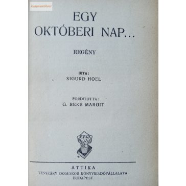 Sigurd Hoel: Egy októberi nap