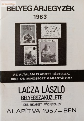 Bélyegárjegyzék 1983 