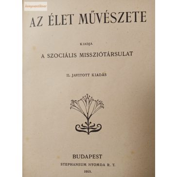 F. W. Foerster: Az élet művészete