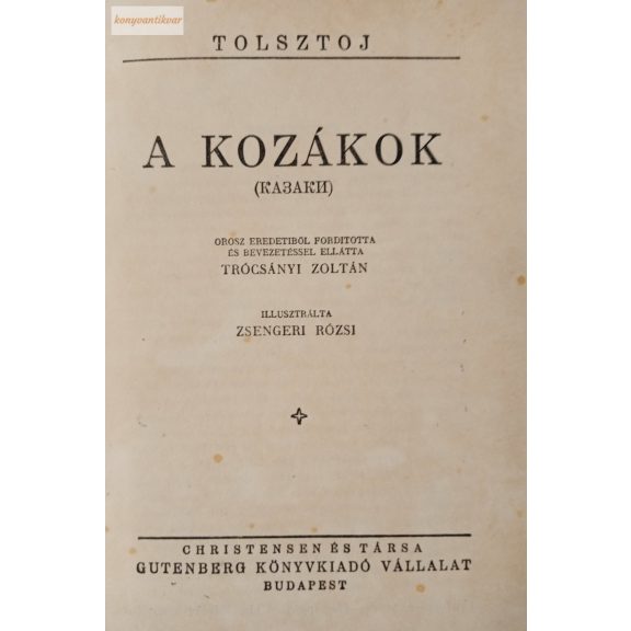Lev Tolsztoj: Kozákok