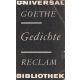 Universal Goethe Gedichte Reclam Bibliothek