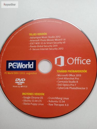 PcWorld DVD 2012 augusztus