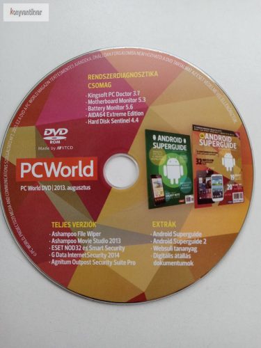 PcWorld DVD 2013 augusztus