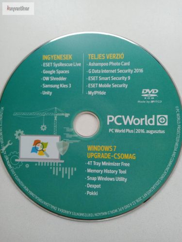 PcWorld DVD 2016 augusztus