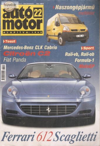 Autó-motor 22. szám 2003.nov.5