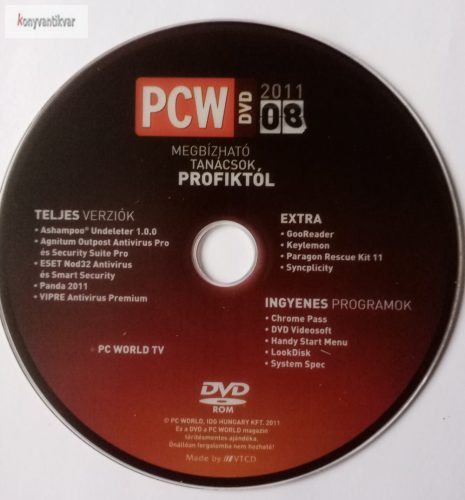 Pc World 2011.08 DVD