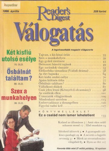 Reader's Digest Válogatás 1996. április