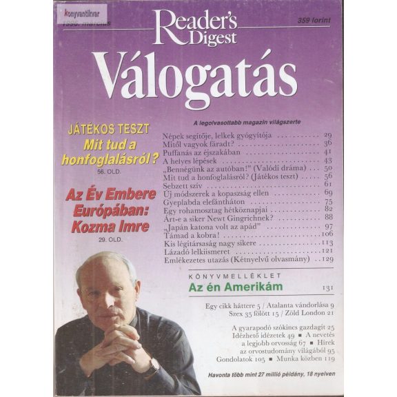 Reader's Digest Válogatás 1996. március Reader's Digest Válogatás 1996. március